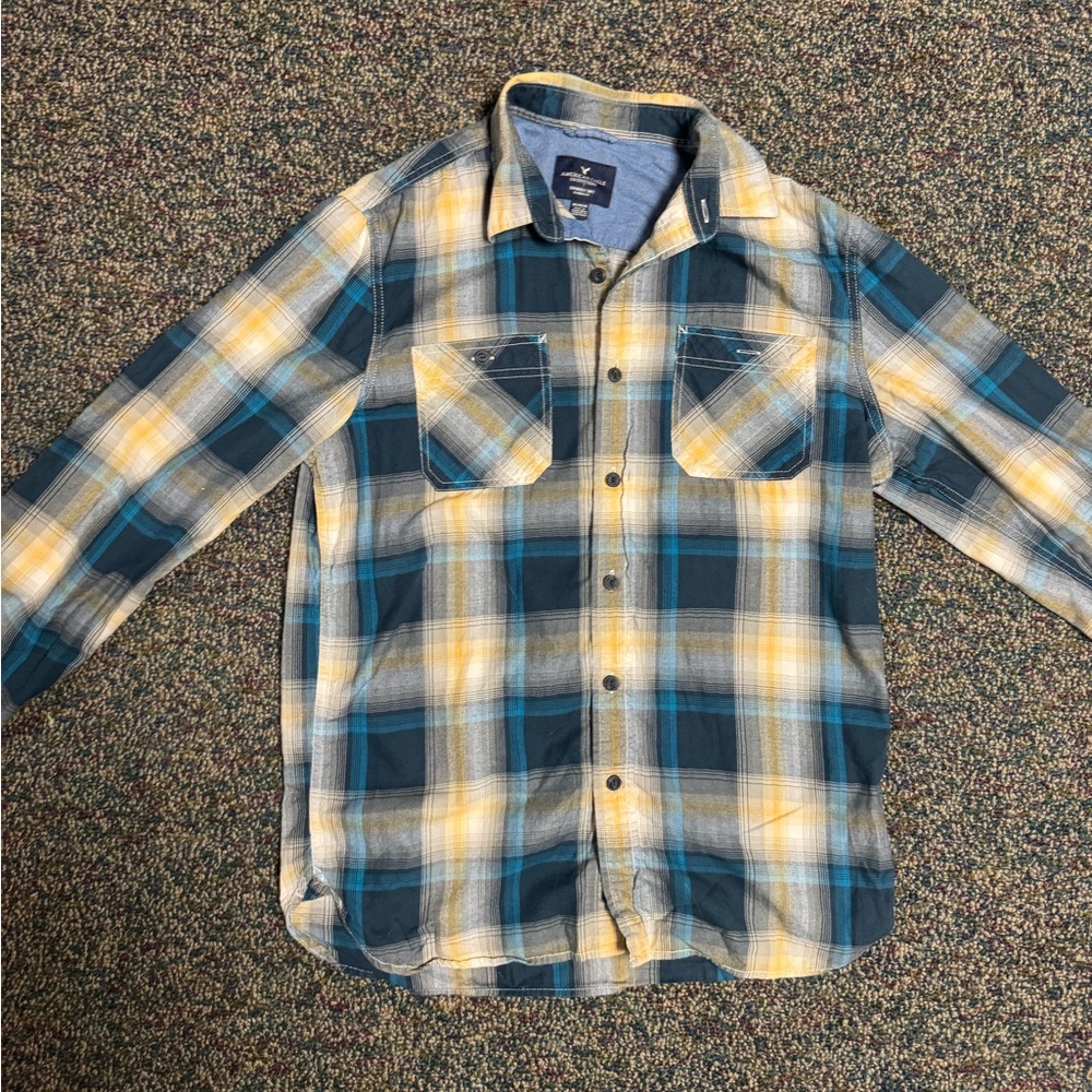 American Eagle Outfitters Seriously Soft Plaid Shirt